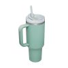 1200ml Stainless Steel Mug Coffee Cup Thermal Travel Car Auto Mugs Thermos 40 Oz Tumbler with Handle Straw Cup Drinkware New In - E - 1200ml