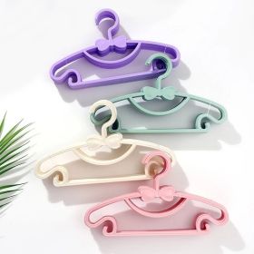 10pcs Kids Clothes Hanger Racks Portable Plastic Display Hangers Windproof Children Coats Hanger Baby Clothing Organizer - pink
