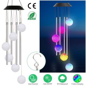 Solar Wind Chime Lights Butterfly Lamp 7 Color Changing String Lights - CrystalBall