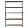 Muscle Rack 48"W x 18"D x 72"H 5-Shelf Steel Freestanding Shelves, Silver - Silver