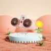 1pc Dual-head desk Fans; fanLithium Battery Sunset Double Head Spray Fan DM-33A Configuration Charging Line - Light Pink