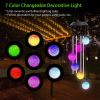 Solar Wind Chime Lights Butterfly Lamp 7 Color Changing String Lights - CrystalBall