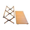 Portable picnic table, rollable aluminum alloy table top, with folding solid X-shaped frame, and handbag ZB1003MW - as Pic
