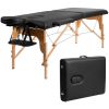Portable Adjustable Facial Spa Bed with Carry Case - black