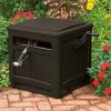 225 ft. Smart Trak Wicker Garden Hose Reel Guide and Hideaway, Java Brown - Java Brown
