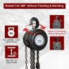 Hand Chain Hoist, 2200 lbs 1 Ton Heavy Duty Chain Hoist 10ft Chain Fall Chain Lift with 2 Chain Hooks for Lifting Good in Transport & Workshop - 1T