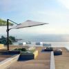 11FT Deluxe Patio Aluminum Umbrella with Weight Base - as Pic