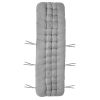 67x22in Chaise Lounger Cushion Recliner Rocking Chair Sofa Mat Deck Chair Cushion - Grey