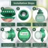 1pc Water Timer For Garden Irrigation System; Automatic Digital Sprinkler Timer LCD Display Hose Timer With Y-Shaped Quick Connector; Watering Program