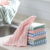 30x30cm 5/10PCS Kitchen Scouring Pad Towel Dishcloth Household Rags Gadget Microfiber Non-stick Oil Table Cleaning Cloth Wipe - 5PCS