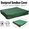 Sandbox Cover, Square Protective Cover for Sand and Toys Away from Dust and Rain, Sandbox Canopy with Drawstring - Green - 200*200cm