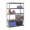 Muscle Rack 48"W x 18"D x 72"H 5-Shelf Steel Freestanding Shelves, Silver - Silver