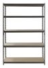 Muscle Rack 48"W x 24"D x 72"H 5-Shelf Steel Freestanding Shelves, Silver-Vein - Silver-Vein