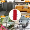 67x22in Chaise Lounger Cushion Recliner Rocking Chair Sofa Mat Deck Chair Cushion - Red