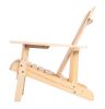 Adirondack Chair Solid Wood Outdoor Patio Furniture for Backyard, Garden, Lawn, Porch - Natural - as Pic