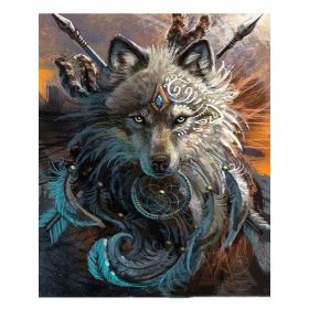 DIY Animal Wolf Head Creative Home 5D Diamond Decorative Painting