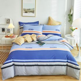 Cotton Single And Double Student Dormitory Three Piece Quilt Cover (Option: Versailles-4piece twin set220x240)