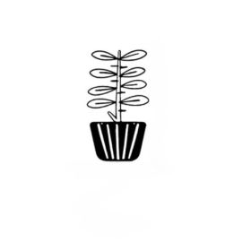 Small Pot Plant Acrylic Artware Hollow Home Decorations (Option: YG05XRZ-18x28CM)