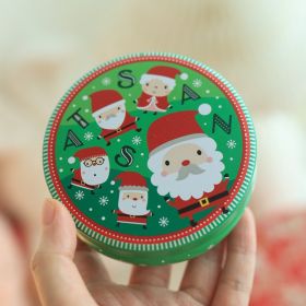Barrel-type Cans Of Candy Box (Option: DQ Santa Claus)