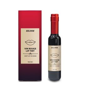 Winter Moisturizing No Stain On Cup Red Wine Shape Lipstick (Option: Vibrant Orange-5 Ml)