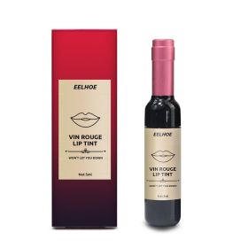 Winter Moisturizing No Stain On Cup Red Wine Shape Lipstick (Option: Pink-5 Ml)