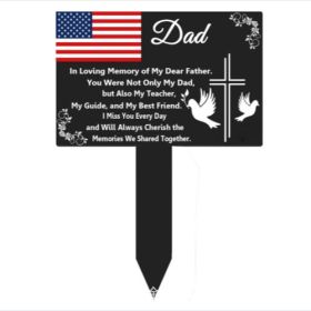 Cemetery Pile Relatives Parents Memorial Pile Waterproof Acrylic Garden Decoration (Option: YGD001012)