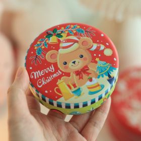 Barrel-type Cans Of Candy Box (Option: DQ Christmas Bear)