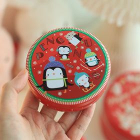 Barrel-type Cans Of Candy Box (Option: DQ Christmas Penguin)