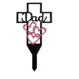 Cemetery Pile Relatives Parents Memorial Pile Waterproof Acrylic Garden Decoration (Option: YGD00106)