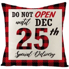 Christmas Fashion Simple Linen Printed Pillowcase (Option: JYM131 16-45x45cm)