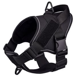 Reflective Explosion-proof Impact Traction Vest (Option: Black-L)