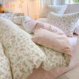 Cotton Four-piece Set Simple Small Floral Bedding (Option: And Branch-180cm)
