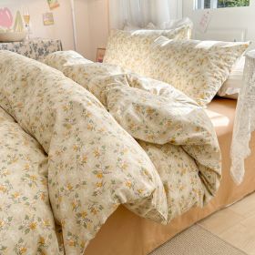 Cotton Four-piece Set Simple Small Floral Bedding (Option: Summer-200cm)